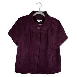 Vintage Calvin Klein Exclusive Wool Purple Jacket Blazer Cropped Size S